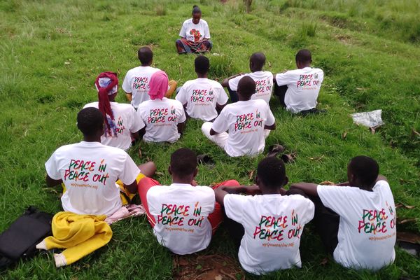Bukoba Peace Club Meditation and Membership meeting.