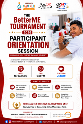 ABPCN BETTERME TOURNAMENT (BMT) ORIENTATION REPORT
