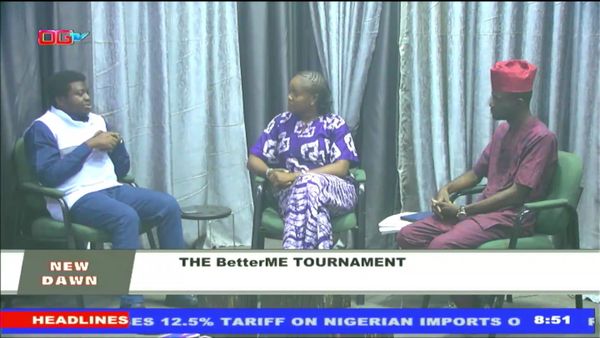  MEDIA INTERVIEW AT OGUN STATE TELEVISION (OGTV) FOR THE BETTERME TOURNAMENT