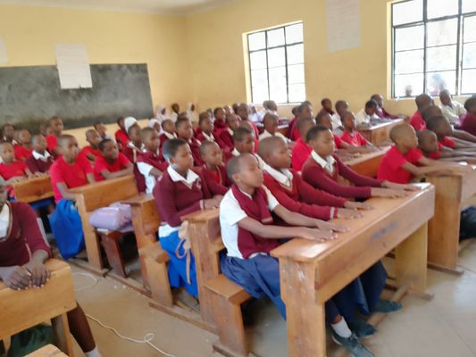 Rwamishenye Primary School Meditation Session