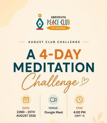 AUGUST CLUB CHALLENGE: A 4-DAY MEDITATION CHALLENGE